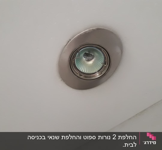 תאורה שקועה בתקרה עם מסגרת מתכת